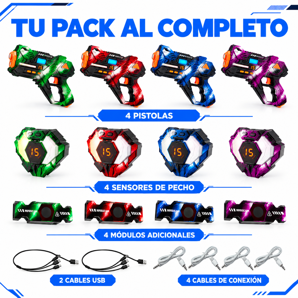 Laser tag con sensor 360°