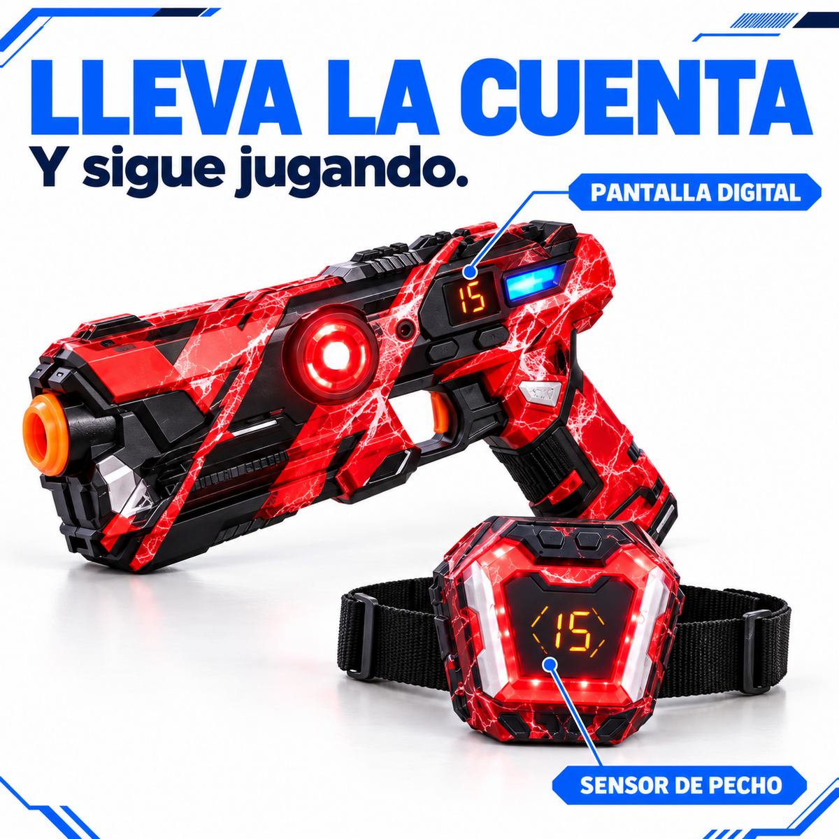 Laser tag con sensor 360°