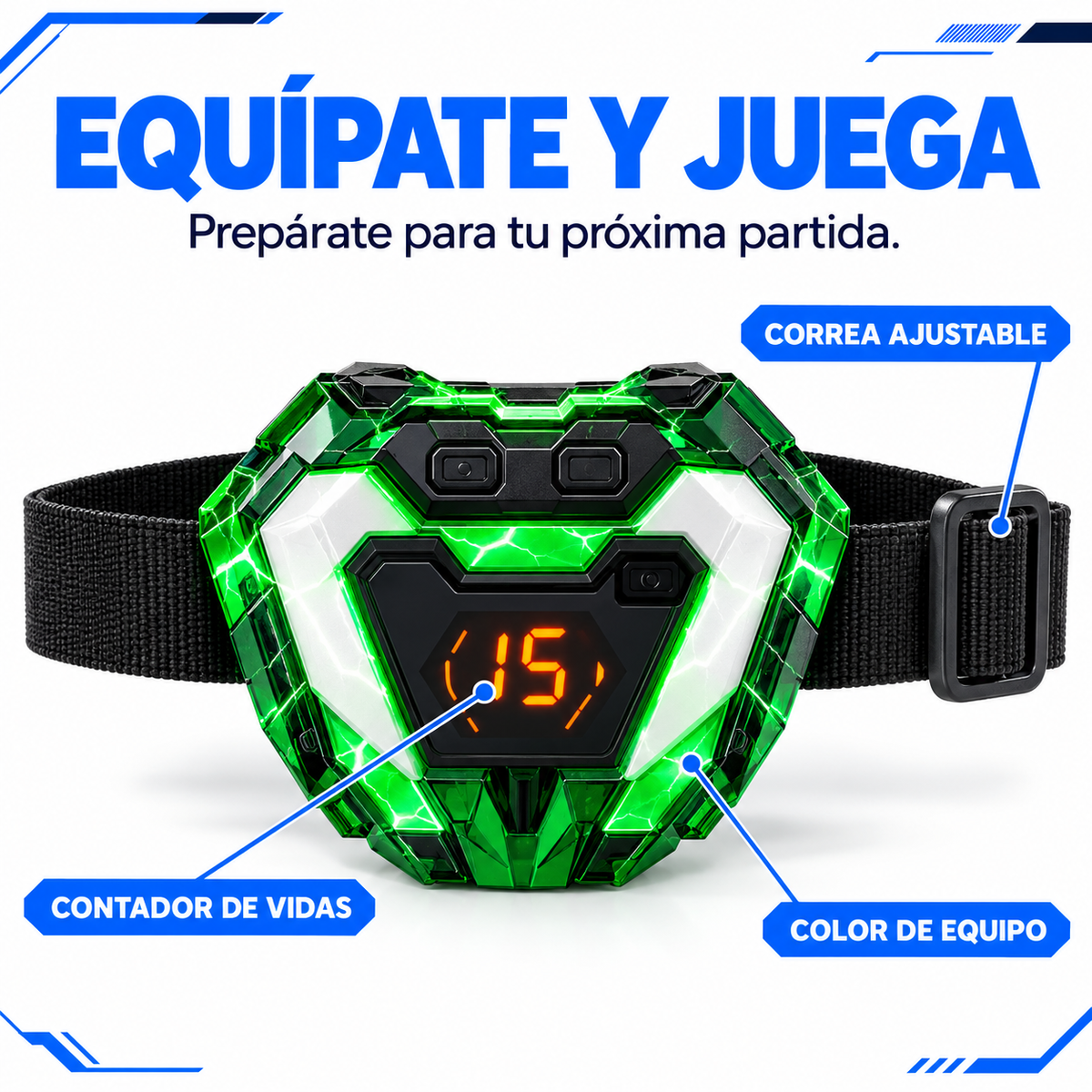 Laser tag con sensor 360°